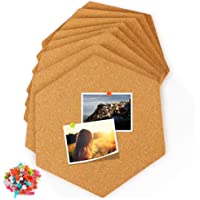 8 piezas Tablero de corcho- Hexágono Corcho Tablero Corcho- Corcho Pared Autoadhesivo- tablones de corcho autoadhesivos…